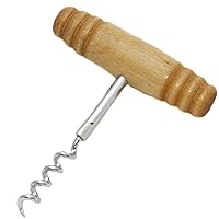 Chef Craft Select Corkscrew with Wooden Handle, 4 inch, Natural