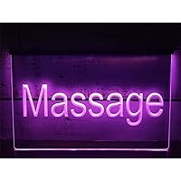 Massage Neon Sign Massage Shop Neon Light Massage Bath Center Light Up Sign Advertising Beauty Salon Massage Therapy Neon Light Sign Wall Decor,D,15.7
