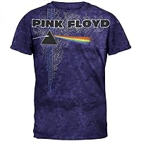 Pink Floyd - Time to Breathe Tie Dye T-Shirt Purple