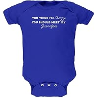 Old Glory You Think Im Crazy You Should Meet My Grandpa Royal Soft Baby One Piece - 3-6 Months