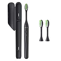 Philips One by Sonicare Rechargeable Toothbrush, Brush Head Bundle, Shadow Black, BD3001/AZ