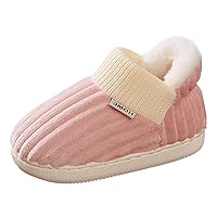 Slippers for Lids Kids Home Slippers Girls Boys Slippers Cotton Comfy House Little Girls Slippers Leopard