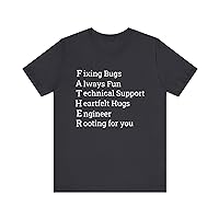 Coder Dad's Father T-Shirt: from Bugs to Hugs