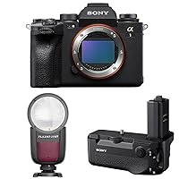 Sony Alpha 1 Full Frame Mirrorless Digital Camera Bundle with VG-C4EM Vertical Grip, Speedlight
