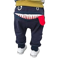Preemie Baby Boy Outfit Girls Pants Pants Baby Boys Children Kids Cartoon Tongue Trousers Boy Clothes (Navy, 2-3 Years)