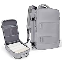 coowoz Large Travel Backpack For Women Men,Carry On Backpack,Hiking Backpack Waterproof Outdoor Sports Rucksack Casual Daypack Travel Essentials(Grey)