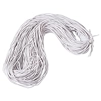 Elecrelive 87.48Yards Elastic Cord 2.5mm White Stretch Round String Beading Cord for DIY Jewelry Making Sewing and Crafting