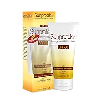 Sunprotek Broad Spectrum Sunscreen with SPF 30+ Body & Face Lotion Protects from Harmful UVA/UVB Sun Rays Lightweight Matte Finish Non-Greasy, Repairs Sun Burn Sun Tan - 100 ML