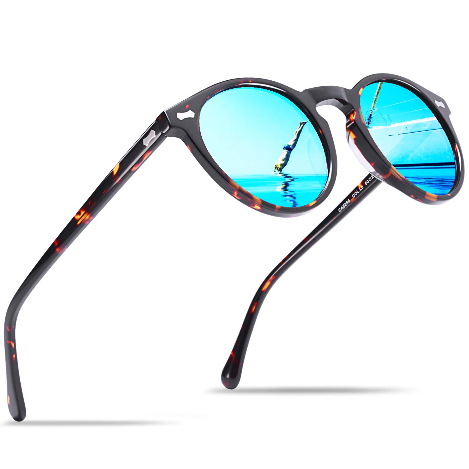 Mua CARFIA Vintage Polarized Sunglasses for Men UV400 Protection Retro  Fashion Eyewear Hand-crafted Acetate Frame CA5288L trên  Mỹ chính  hãng 2024