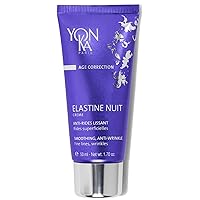 Yon-Ka Elastine Nuit Anti-Wrinkle Night Cream (50ml) Anti Aging Facial Moisturizer and Eye Cream, Soften Fine Lines and Wrinkles with Vitamin C and Elastin Peptides, Paraben-Free