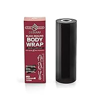 Body Wrap Weight Loss Massage Heat Cling Film Plastic Disposable Slimming Black Sealing Roll Elitzia ET28724S (100M)