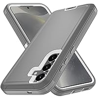 JOKEFDSA Case for Samsung Galaxy S24 - Elegant Purple (Grey-White), Slim & Secure with Enhanced Protection