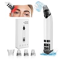 Blackhead Remover, Multifunctional Blackhead Remover Vacuum Heating,2024 Upgraded Black Head Remover for Face Tool with LED Display,Rechargeable Acne Remover Tool for Men & Women (White)