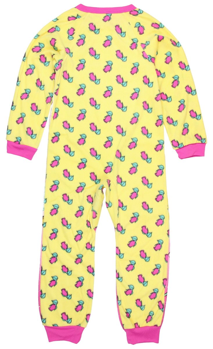 Disney Princess Belle Little & Big Girls One Piece Fleece Sleeper Pajama (6/6X)