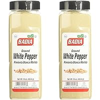 Badia Spices inc Spice, White Pepper Ground, 16-Ounce (Pack of 2)