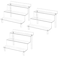 Grarry Acrylic Risers Display Shelf, Perfume Organizer Compatible with Funko POP Stand, Acrylic Display Riser for Perfume Stand Cologne Organizer Makeup Holder,Clear Display Stands for Collectibles