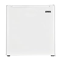 Magic Chef MCR170WE Compact Refrigerator with a Freezer, Small Refrigerator for Compact Spaces, 1.7 Cubic Feet, White