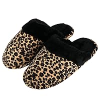Women Classic Leopard Tartan Slide Slipper Comfort Indoor Outdoor House Shoes