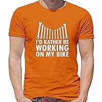 I'd Rather Be Working On My Bike - Mens Premium Cotton T-Shirt