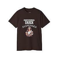 Professional Snack Dispenser Mother Women's Adult Funny Shirt T-Shirt Silly Mom Joke Lighter Skin