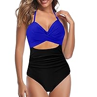 One Piece Bathing Suit for Girls Size 7 Teen Girls Plus Size Swimsuits 18-20 Kids Dark Blue