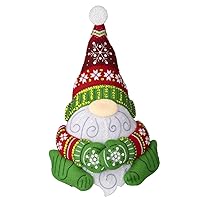 Bucilla Felt Applique Holiday Door Stopper Making Kit, Nordic Gnome, Perfect for DIY Arts and Crafts, 89641E, Multi