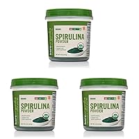 13132 USDA Organic Raw Spirulina Powder, Whole Food Supplement, Gluten-Free & Non-GMO, 8 Ounce (Pack of 3)