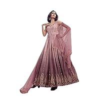 Indian Wedding designer Thread & sequin Gown woman's party Anarkali dress 7328