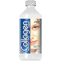 Collagen Hydrolyzed + Vitamin C Liquid Protein Formula - Hair,Skin & Nails(4500 mg.-16 oz) Better Absorption Than Powdered Collagen -