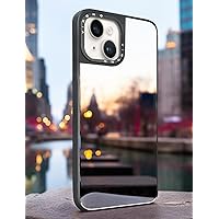 Mirror Case for iPhone 15 Plus (ONLY) with Shockproof Soft Corners, Bye Bye Pocket Mirror, Cute Slim case for Girls and Womens