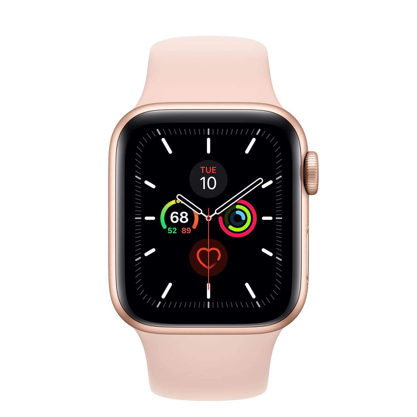 Apple Watch Series 4 (GPS, 40MM) - Gold Aluminum Case with Pink Sand Sport Band (Renewed)