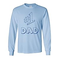 Long Sleeve Adult T-Shirt #1 One Dad Daddy Father's Day TV Comedy Series Gift