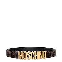 MOSCHINO men Logo belt brown