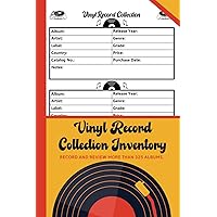 Vinyl Record Collection Inventory | Vinyl Record Collector Log Book | A Simple Way To Keep Track And Review Your Collection | Vinyl Cover Design