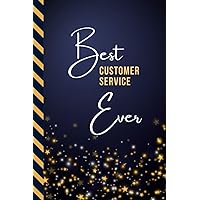 Best Customer Service Ever: Small To Do List Notebook / Organizer / Checklist Planner / Gift for Retirement - Christmas - Birthday / Cute Card Alternative