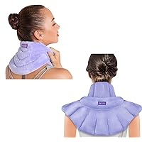 REVIX Microwave Heating Pad for Neck Shoulders and Back Pain Relief with Moist Heat, and Neck Heating Pad Microwavable Heated Neck Wrap