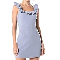 French Connection Women's Whisper Light Ruffle Dress