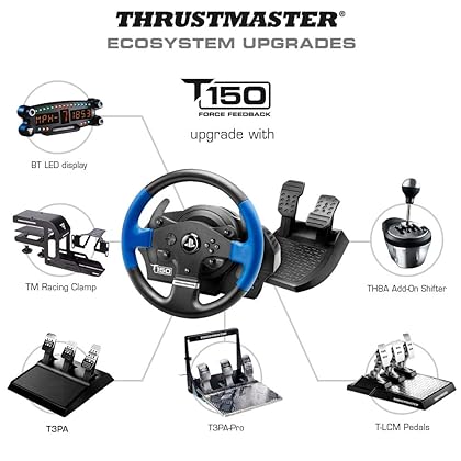 Thrustmaster T150 RS Racing Wheel Racing Wheel and Pedals (PS5, PS4, PC)