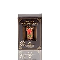 Pure 100% Essential Rose Oil Otto Bulgarian Rosa Damascena Rose Attar 0.5 ml Therapeutic Grade Undiluted Certified