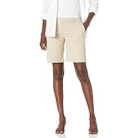 Tommy Hilfiger Women's Hollywood 9 Inch Chino Short (Regular and Plus), Khaki, 14