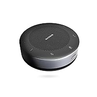 Enther&MAXHUB BM11 conference speakerphone with 360°triple mic array, 10 ft voice pickup, noise reduction, USB C, Bluetooth speaker compatibility with leading platforms, ideal for meeting, home office