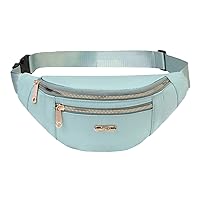 Fanny Pack for Women, Fashionable Waist Bag for Women with Adjustable Strap for Travel Sports Running Festival Blue