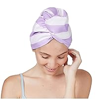 Dock & Bay Turban Hair Towel - for Home & The Beach - Super Absorbent, Quick Dry - Lombok Lilac, One Size