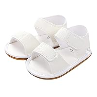 Infant Boys Girls Open Toe Solid Shoes First Walkers Shoes Summer Toddler Flat Sandals Toddler Shoes Girl 7