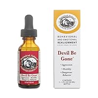 Safe Natural Flower Essence - Devil Be Gone Help Your Biting, Snapping - Control Dangerous Behaviors - Non-Mood Altering, Hemp-Free, Non Allergenic - 1 oz (30 ml)