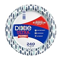 Dixie Ultra Disposable Paper Plates, 8 ½ inch, Lunch or Light Dinner Size Printed Disposable Plates, 240-count Dixie Ultra Disposable Paper Plates, 8 ½ inch, Lunch or Light Dinner Size Printed Disposable Plates, 240-count