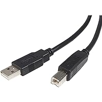 StarTech.com 3 ft USB 2.0 Certified A to B Cable - M/M (USB2HAB3), Black