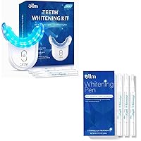 Teeth Whitening Kit with LED Light and Teeth Whitening Gel