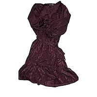 Black Tape Womens Purple Tie Blouson Sleeve Split Above The Knee Cocktail Empire Waist Dress X