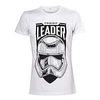 Star Wars VII The Force Awakens Troop Leader Stormtrooper T-Shirt | M | White